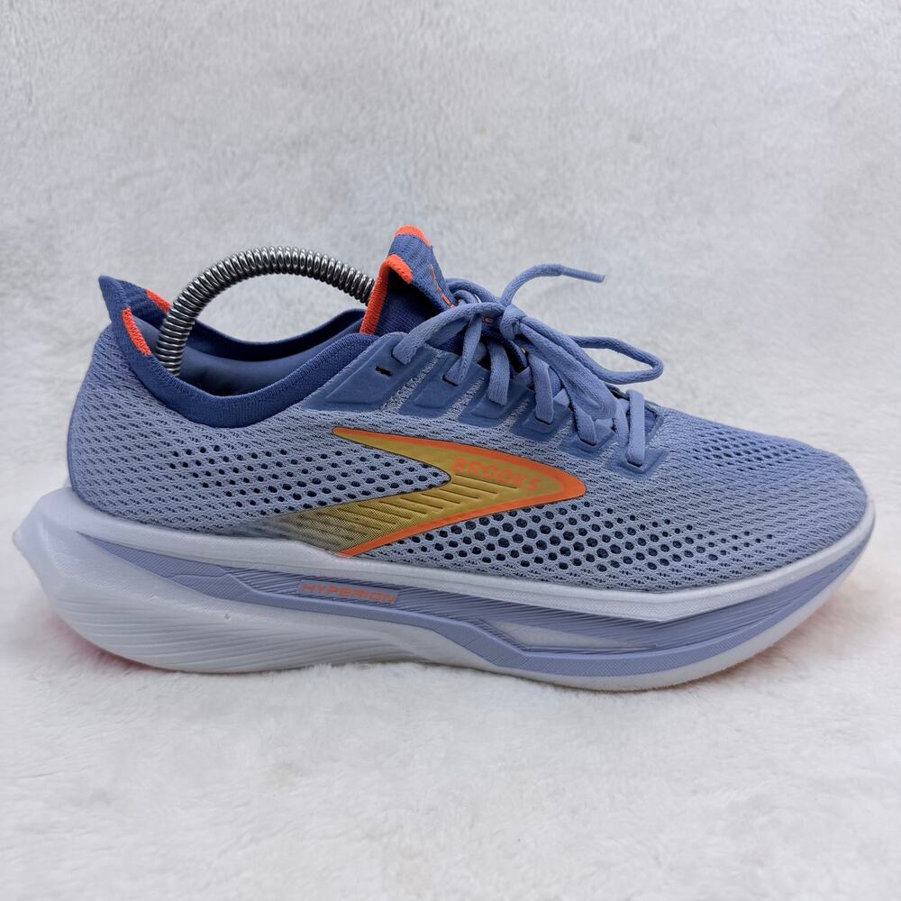 Brooks Hyperion 3 Womens Running Shoes Blue Heron Orange White Size 9.5 Sneakers